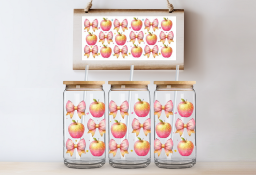 UV DTF Wrap- Apples & Bows