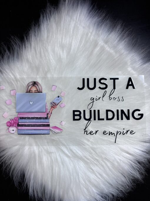 UV DTF Wrap- Just A Girl Boss