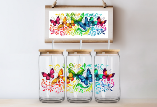UV DTF Wrap- Colorful Butterflies