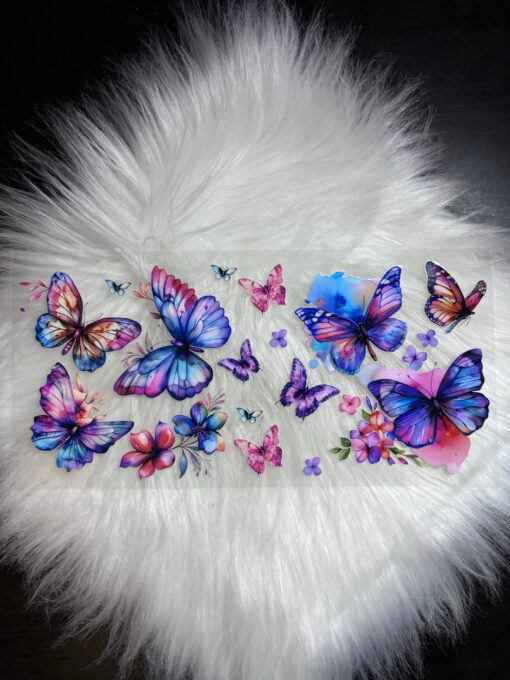 UV DTF Wrap- Water Color Butterflies
