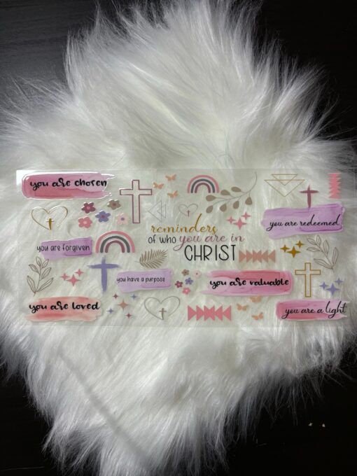 UV DTF Wrap- Who You Are In Christ