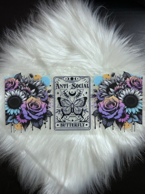 UV DTF Wrap- Anti-Social Butterly