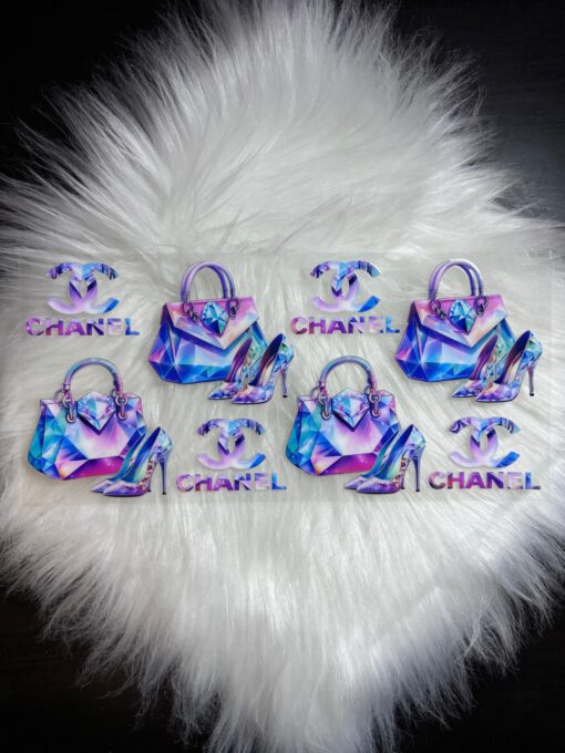 UV DTF Wrap- Holographic Purses & Heels
