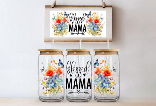 UV DTF Wrap- Blessed Mama