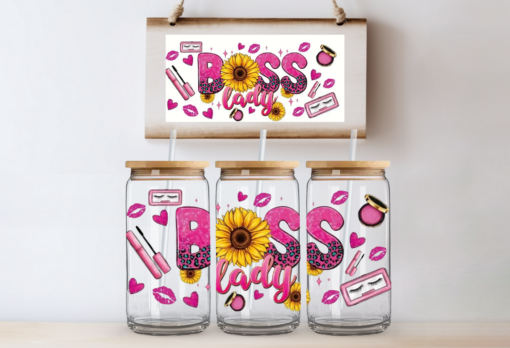 UV DTF Wrap- Boss Lady Sunflower