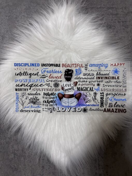 UV DTF Wrap- Girl Affirmations