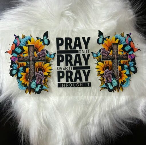 UV DTF Wrap- Pray On It/Crosses/Butterflies