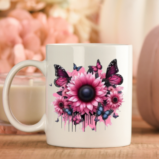 UV DTF Decal- Flower Butterflies
