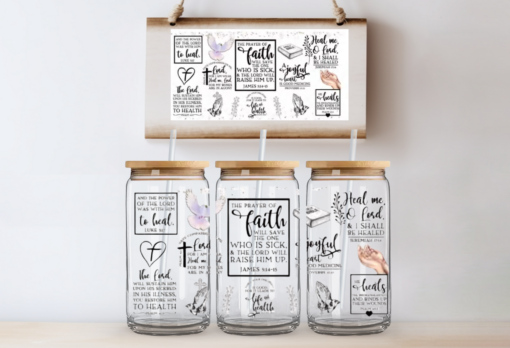 UV DTF Wrap- Faith Healing Bible Verses