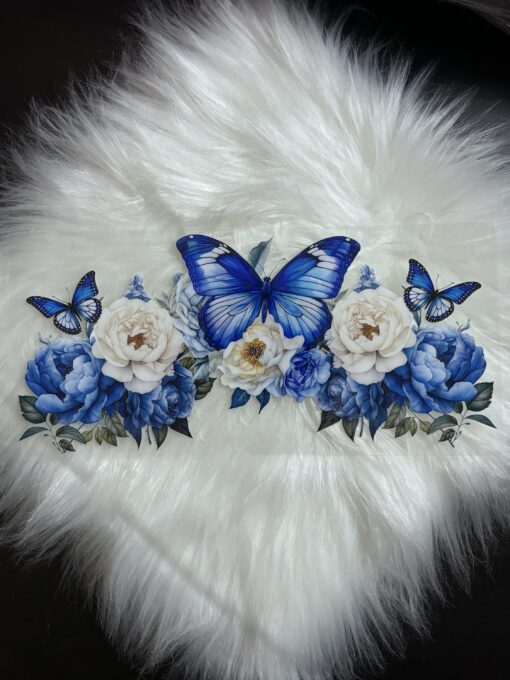 UV DTF Wrap- Blue Butterfly